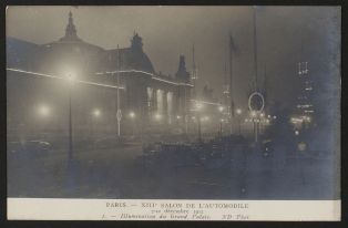 Paris - XIIIè salon de l'automobile 7 - 22 décepbre 1912 - Illumination du Grand Palais