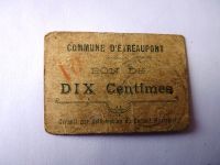 Billet de confiance de 10 centimes de la commune d'Etheau...