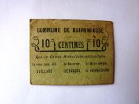 Billet de confiance de 10 centimes de la commune de Buiro...