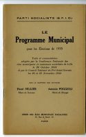 Le Programme Municipal pour les élections de 1935. Textes...