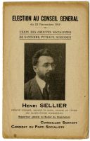 Election au Conseil Général du 23 novembre 1919. Henri Se...