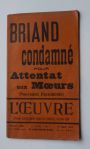 L'Oeuvre - Briand condamné pour Attentat aux Mœurs (Nouve...