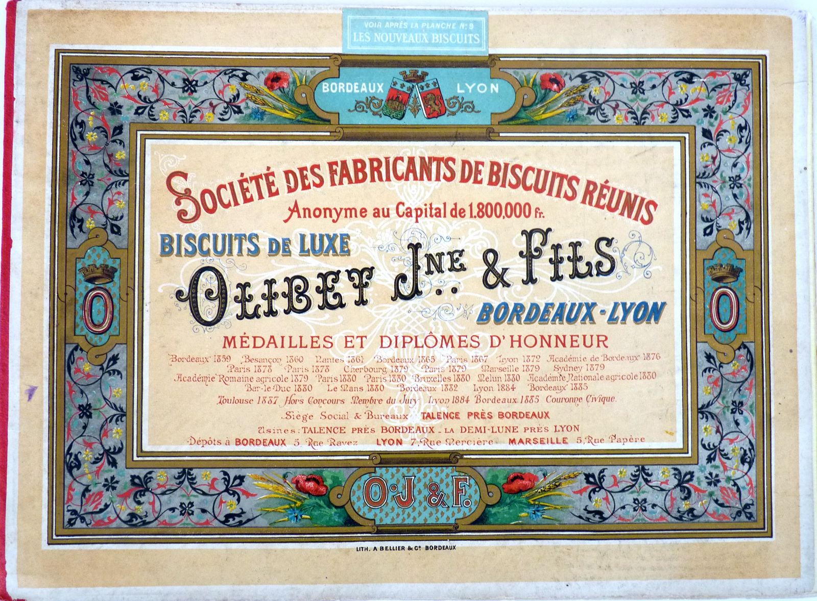 Catalogue des biscuits Olibet