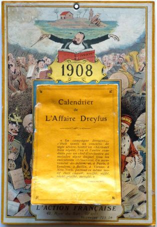 Calendrier de l'Affaire Dreyfus ; © Lucille PENNEL