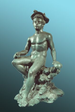 Figurine de Mercure en bronze, Argentomagus, « Les Mersans »