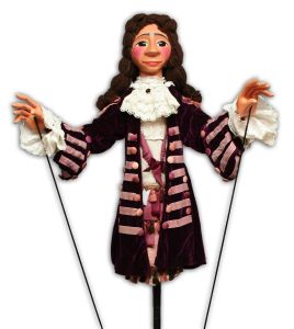 Marionnette à tiges - Octave (marionnette de la pièce Les Fourberies de Scapin)