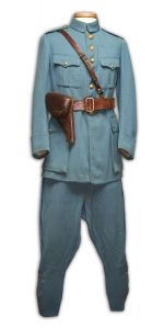 uniforme militaire (ensemble) ; veste (1) ; pantalon (1)