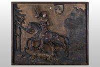 Saint Georges terrassant le dragon (titre d'usage) ; Pann...