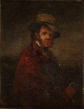 Portrait d'homme ; Personnage en houppelande rouge et chapeau gris ; © Bayonne, musée Bonnat-Helleu / cliché A. Vaquero