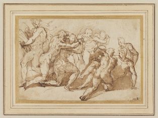 Groupe d'hommes nus ; © Bayonne, musée Bonnat-Helleu / cliché A. Vaquero