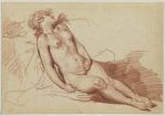 Jeune femme nue étendue dormant, étude pour la Danaé