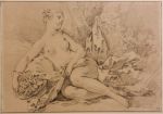 Jeune fille nue assise