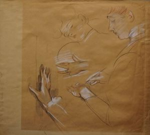 Alice Helleu, études ; Femme allaitant (verso) ; © Bayonne, musée Bonnat-Helleu / cliché É. Remazeilles - H. Charbey
