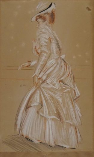 Alice Helleu (?) en robe blanche ; © Bayonne, musée Bonnat-Helleu / cliché É. Remazeilles - H. Charbey