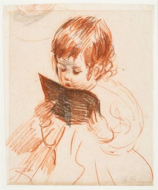 Paulette faisant semblant de lire ; © Bayonne, musée Bonnat-Helleu / cliché D. Duchon-Doris