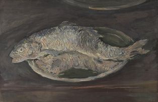 Poisson dans un plat rond ; © Bayonne, musée Bonnat-Helleu / cliché A. Vaquero