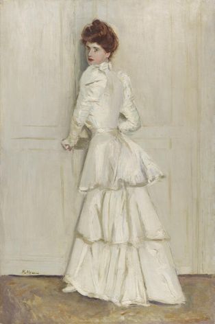 Alice Helleu en robe blanche ; © Bayonne, musée Bonnat-Helleu / cliché A. Vaquero