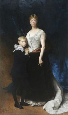 Portrait de madame de Castex et son fils