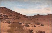 L. Bonnat, "Vue de la presqu’île du Sinaï" ; © Bayonne, musée Bonnat-Helleu / tous droits réservés