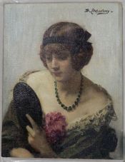 D. Etcheverry, "Valentine au miroir" ; © Bayonne, musée Bonnat-Helleu / cliché E. Delgado