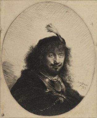 Rembrandt au sabre et à l'aigrette ; © Bayonne, musée Bonnat-Helleu / cliché A. Vaquero