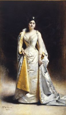 Portrait en pied de madame Albert Cahen d'Anvers