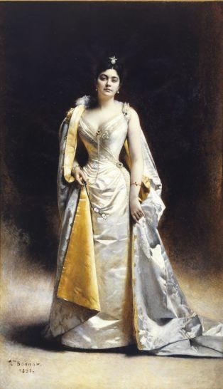 Portrait en pied de madame Albert Cahen d'Anvers ; © Bayonne, musée Bonnat-Helleu / cliché A. Vaquero