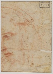 Tête d'homme, vue de face (recto) ; Tête de femme (verso) ; © Bayonne, musée Bonnat-Helleu / cliché A. Vaquero