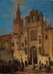 Une Procession à la cathédrale de Séville ; © Bayonne, musée Bonnat-Helleu / cliché A. Vaquero