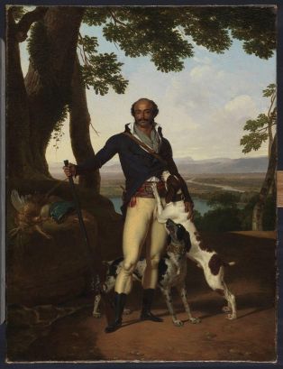 Portrait de Thomas Alexandre Dumas en chasseur ; © Bayonne, musée Bonnat-Helleu / cliché A. Vaquero