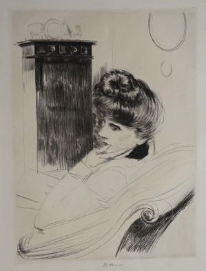 Alice Helleu dans son salon ; © Bayonne, musée Bonnat-Helleu / cliché É. Remazeilles - H. Charbey