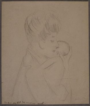 Alice Helleu tenant un bébé ; © Bayonne, musée Bonnat-Helleu / cliché É. Remazeilles - H. Charbey