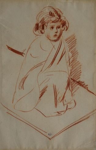 Paulette Helleu en peignoir ; © Bayonne, musée Bonnat-Helleu / cliché É. Remazeilles - H. Charbey