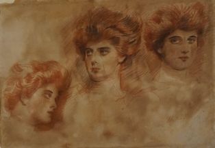 Trois portraits de femme ; © Bayonne, musée Bonnat-Helleu / cliché É. Remazeilles - H. Charbey