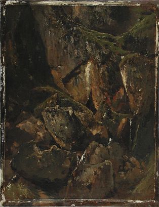 Étude de rochers amoncelés ; © Bayonne, musée Bonnat-Helleu / cliché A. Vaquero