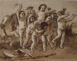 Groupe d'enfants nus dansant ; © Bayonne, musée Bonnat-Helleu / cliché A.-I. Urruspil