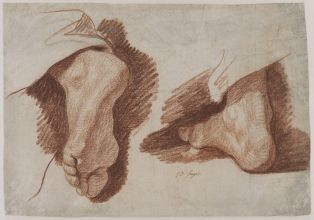 Deux études de pied ; © Bayonne, musée Bonnat-Helleu / cliché A. Vaquero