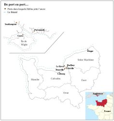 Fig. 1 : De port en port (carte)