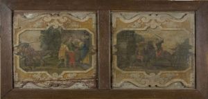 Fig. 20 : deux panneaux de lambris illustrant l'Histoire de Don Quichotte provenant du château de Cheverny, collection Château royal de Blois
