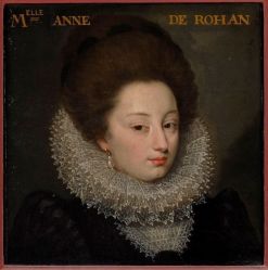 Fig. 28 : Anne de Rohan, princesse de Guéménée, galerie de portraits de Saint-Germain-Beaupré (Creuse), anonyme, première moitié du XVIIe siècle. collection Château royal de Blois