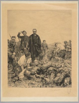 scene de la guerre de 1870
