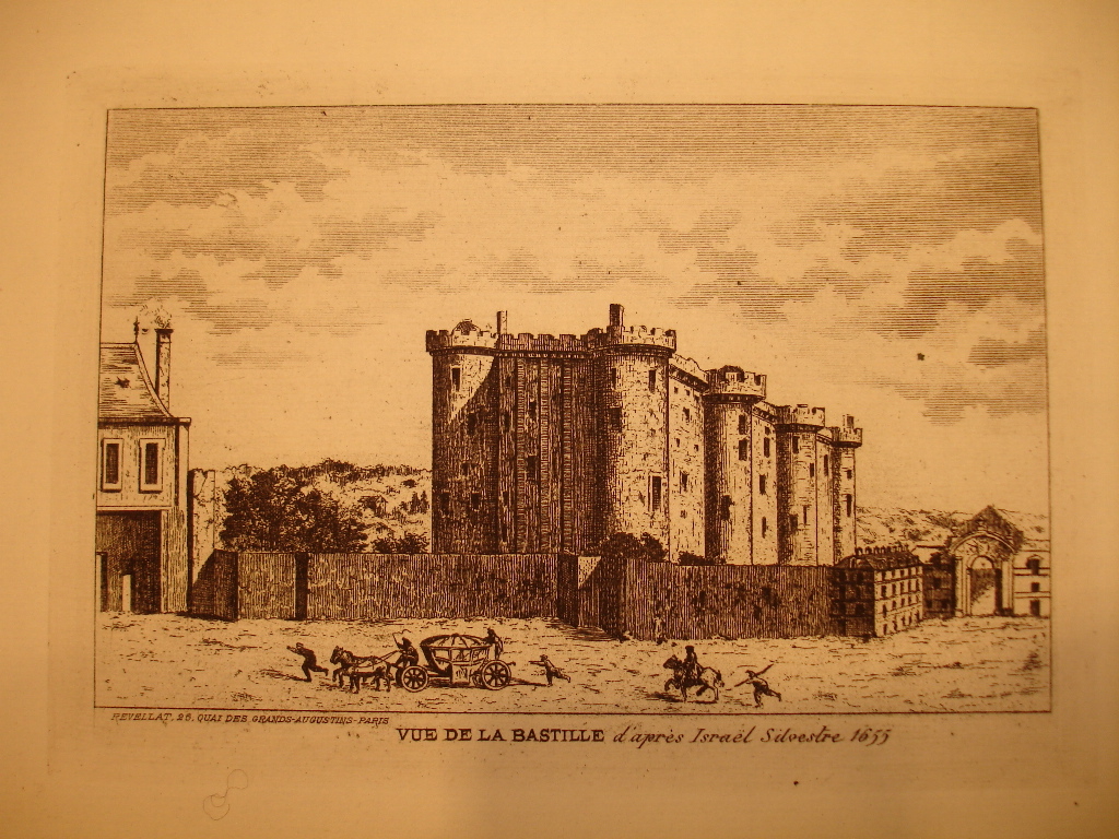Vue de la Bastille d’aprés Israël Silvestre 1655 ( titre inscrit )
