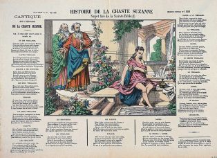 HISTOIRE DE LA CHASTE SUZANNE. / Sujet tiré de la Sainte Bible (1). (titre inscrit)