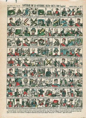 LOTERIE DE LA GUERRE, 1870-1871, (100 Sujets) (titre inscrit) : Cliché H. Rouyer