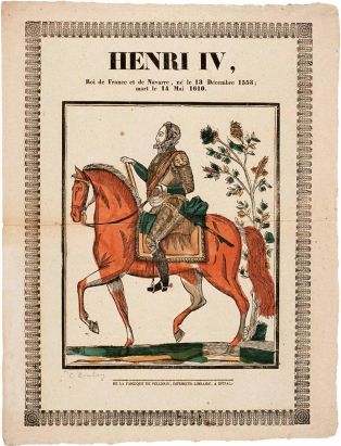 HENRI IV, / Roi de France et de Navarre, né le 13 Décembre 1553 ; / mort le 14 Mai 1610. (titre inscrit)