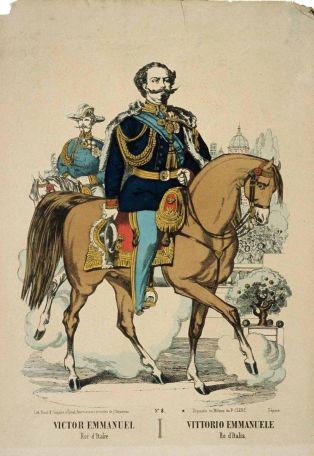 VICTOR EMMANUEL / Roi d'Italie. / N°8. (titre inscrit fr., it.)