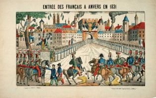 ENTRÉE DES FRANÇAIS A ANVERS EN 1831 (titre inscrit)