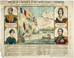 VOYAGE DE L'EMPEREUR ET DE L'IMPÉRATRICE A CHERBOURG. 922 (titre inscrit)