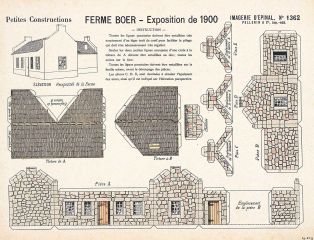 FERME BOER - Exposition de 1900 (titre inscrit)