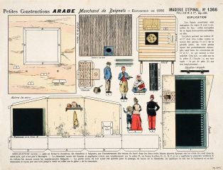 ARABE Marchand de Beignets - EXPOSITION 1900 (titre inscrit)